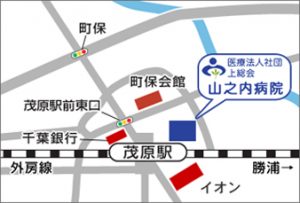 山之内病院周辺地図