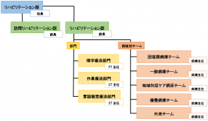 リハビリテーション部組織図